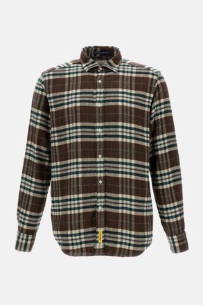 B.D. Baggies Brown Check Pattern Shirt