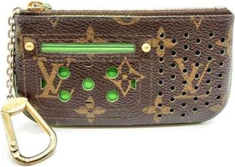 Louis Vuitton Pre-owned Vintage Canvas Portemonnee - Dames - Vintage Accessoires - Bruin - ONE Size - Vintage