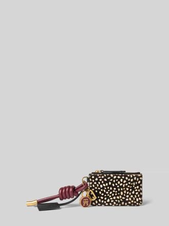 Tommy Hilfiger Ledertäschchen mit Anhänger in Black, Größe 1