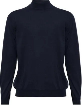 Kiton Truien & Vesten, Heren, Blauw, 2Xl, Leer, Cashmere Turtleneck Sweater