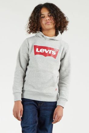 Levi's Felpa con cappuccio Screenprint con logo Batwing teenager - Uomo - 12A - Grigio / Grey Heather