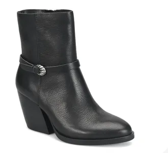 Kork-ease Womens Solstice Leather Booties In Black