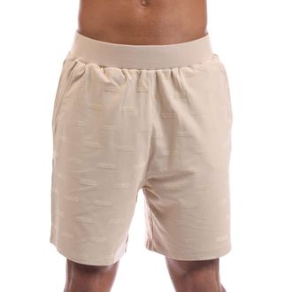 HUGO BOSS Hugo Heren Kay Herhaalde Logo Shorts (Beige)