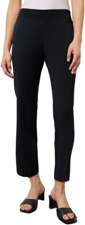 Ming Wang Pull-On Straight Leg Ankle Pants in Black at Nordstrom, Size X-Large