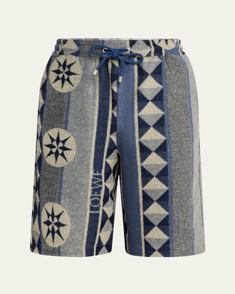 パンツ loewe 23ss Micro short pants wool LOEWE Embroidered Wool Shorts in Black | endource