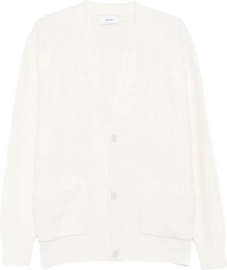 Lardini Cardigan a coste - Toni neutri