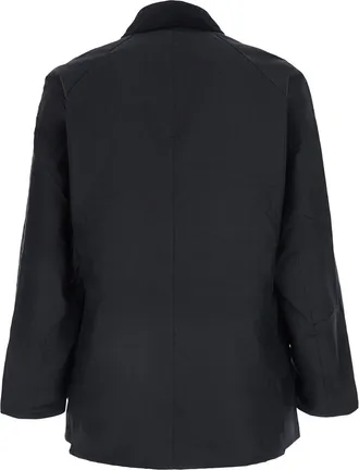 Barbour Mens Waxed Jacket Ashby Blue Coat