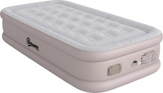 OUTSUNNY Colch&oacute;n Hinchable Individual 190x97x39 Cm Con Bomba, Inflado 3 Min Desinflado 2 Min, Plegable, Impermeable, Bolsa, Carga 200 Kg, Caqui