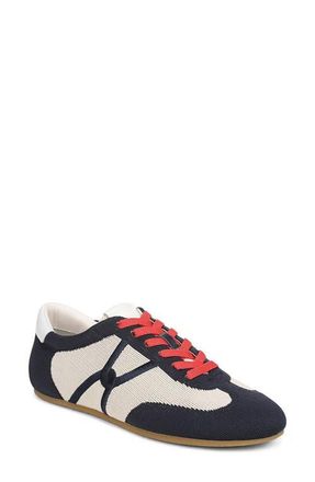 Veronica Beard Riviera Knit Sneaker in Navy/Ecru at Nordstrom, Size 6.5