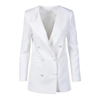 Costume National Blazers - Dames - Jassen - Wit - Maat: 2XL Leer
