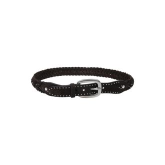 Golden Goose Gevlochten Houston Riem - Dames - Riemen - Bruin - 80 CM - Leer - Accessoires