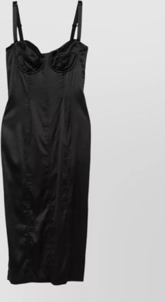 Dolce & Gabbana silk cupped bust midi dress