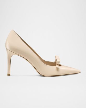 Stuart Weitzman Stuart Felicity Patent Bow Pumps