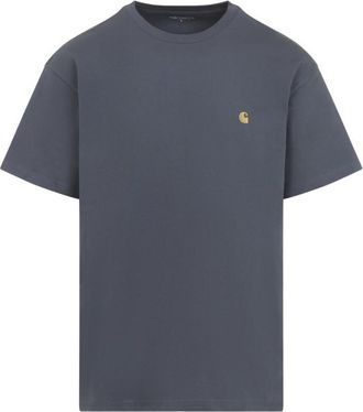 Carhartt Work in Progress Grey Crew Neck Logo T-Shirt