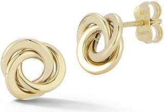 Ember Fine Jewelry 14K Love Knot Stud Earrings in Gold at Nordstrom Rack
