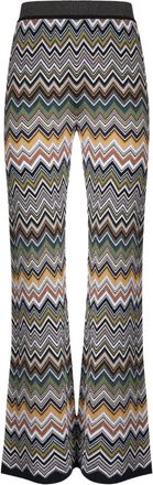 Missoni Pantaloni svasati con motivo chevron - Bianco