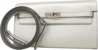 Herm&egrave;s Argent Chain/Shoulder Wallet (Pre-Owned)