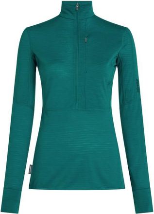 Icebreaker Merino 200 Descender L/S Half Zip Merinopullover f&uuml;r Damen | t&uuml;rkis
