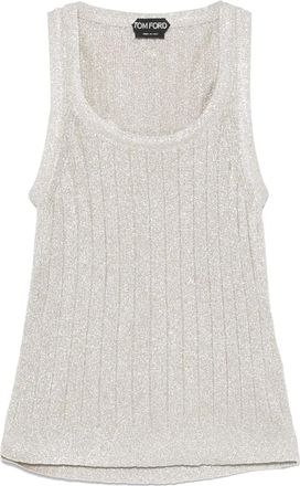 Tom Ford Canotta a coste - Argento