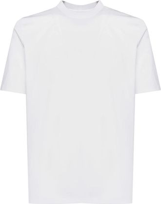 Giuliano Galiano Witte T-shirt met ronde hals - Heren - T-shirts - Wit - 3XL - Katoen - Tops