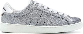 Dsquared2 Schoenen, Dames, Grijs, 35 EU, Effetto Metalizzato Sneakers