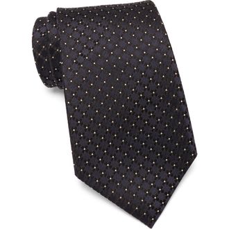 Ermenegildo Zegna Floral Silk Tie in Nvy Fan at Nordstrom