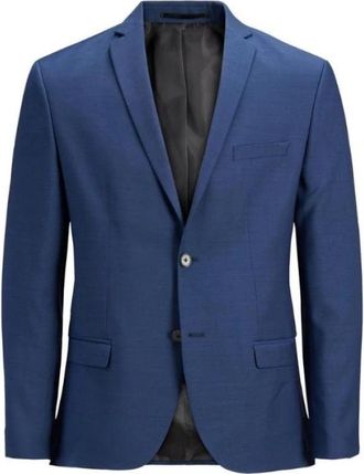 Jack & Jones Slim Fit Blazer Medieval Blue - Heren - Blazers - Blauw - XL - Polyester - Jassen