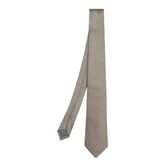 Dell'Oglio Pitt 439 02 Tie - male - Delloglio - Ties - Beige - ONE SIZE - Accessories