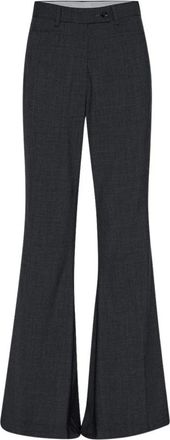 Remain Elegant Bootcut Suiting Pants - Dames - Wijde Broeken - Zwart - S - Wol - Broeken