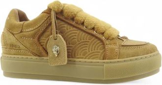 Kurt Geiger Southbank Tag - Dames - Sneakers - Bruin - 37 EU - Leer - Schoenen