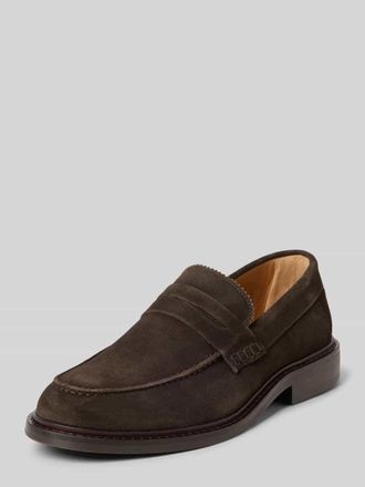 Selected Loafer aus echtem Rindsvelours Modell CARTER SUEDE in Mittelbraun, Gr&ouml;&szlig;e 40