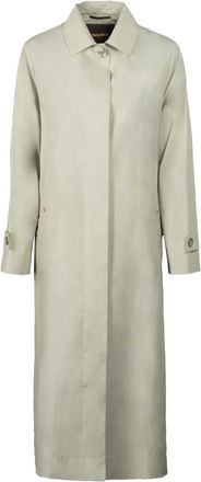 Moorer Trench con bottoni - Verde