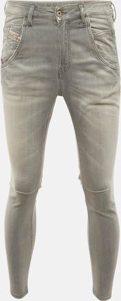 Diesel Grey Washed Denim Low Waist Fayza Jeans S Waist 27