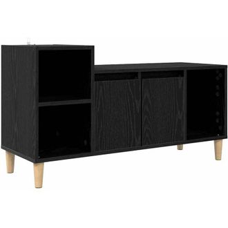 vidaXL Gabinete de TV Roble Negro 100 x 35 x 55 cm vidaXL
