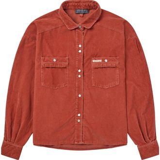Amundsen & Scott Wild Velvet Shirt in Terra Red at Nordstrom, Size X-Large Eu