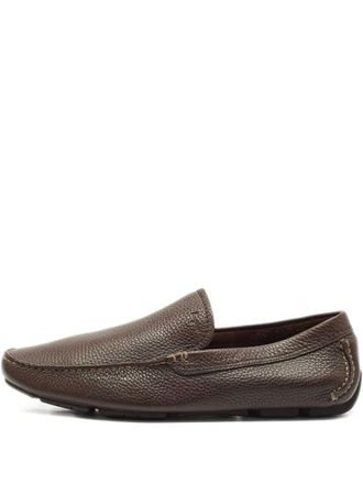 Ferragamo leather loafers - Brown