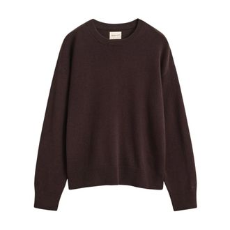 GANT Round-neck Truien - Dames - Ronde hals truien - Bruin - M - Wol - Truien & Vesten