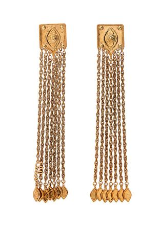 Chloé The Chloe Amulet Drop Earrings - Gold - One Size
