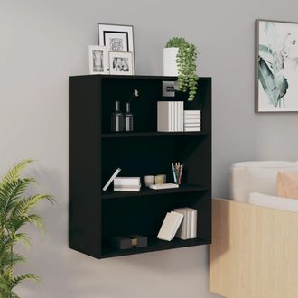 vidaXL Armario Colgante De Pared Negro 69,5x32,5x90 Cm Vidaxl