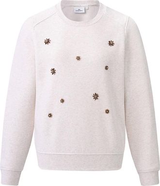 HV Polo Sweater Adriana - Dames - Sweatshirts & Hoodies - Beige - Maat: L Katoen