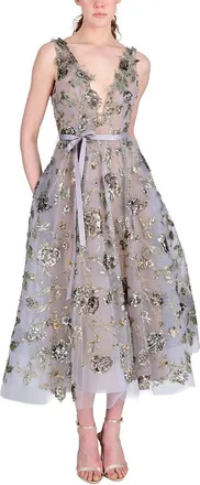 Marchesa A-Line Cocktail Dress