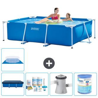 Intex Piscina Con Estructura Rectangular - 220x150x60 Cm - 7-piezas S40005