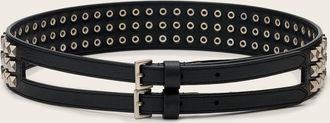 AllSaints Drea Leather Studded Belt