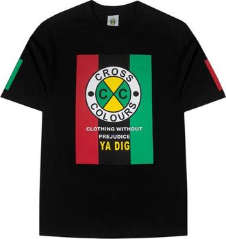 Cross Colours Flag Logo T-Shirt in Black at Nordstrom, Size X-Large