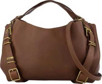 Diesel D-One Tophandle M - unisex - Tassen - Bruin - Maat: ONE Size Leer