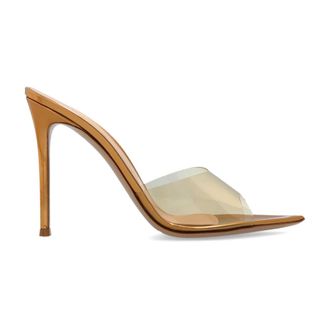 Gianvito Rossi Elle Muiltjes met Hak - Dames - Muiltjes - Geel - 39 EU - Leer - Schoenen