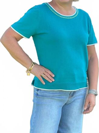Hatley Simone Knit Tee In Ceramic