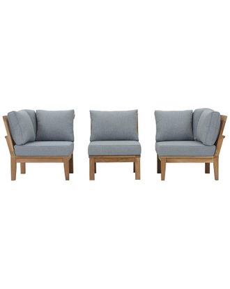 ModWay Discontinued Modway Marina 3-Piece Teak Outdoor Patio Set