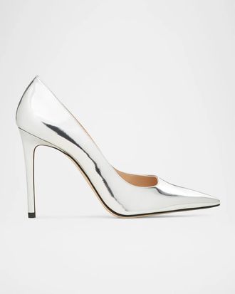 Stuart Weitzman 100mm Stuart Power Patent Leather Pumps