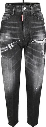 Dsquared2 Zwarte 80s Jeans - Dames - Slim Fit Jeans - Zwart - M - Katoen - Jeans